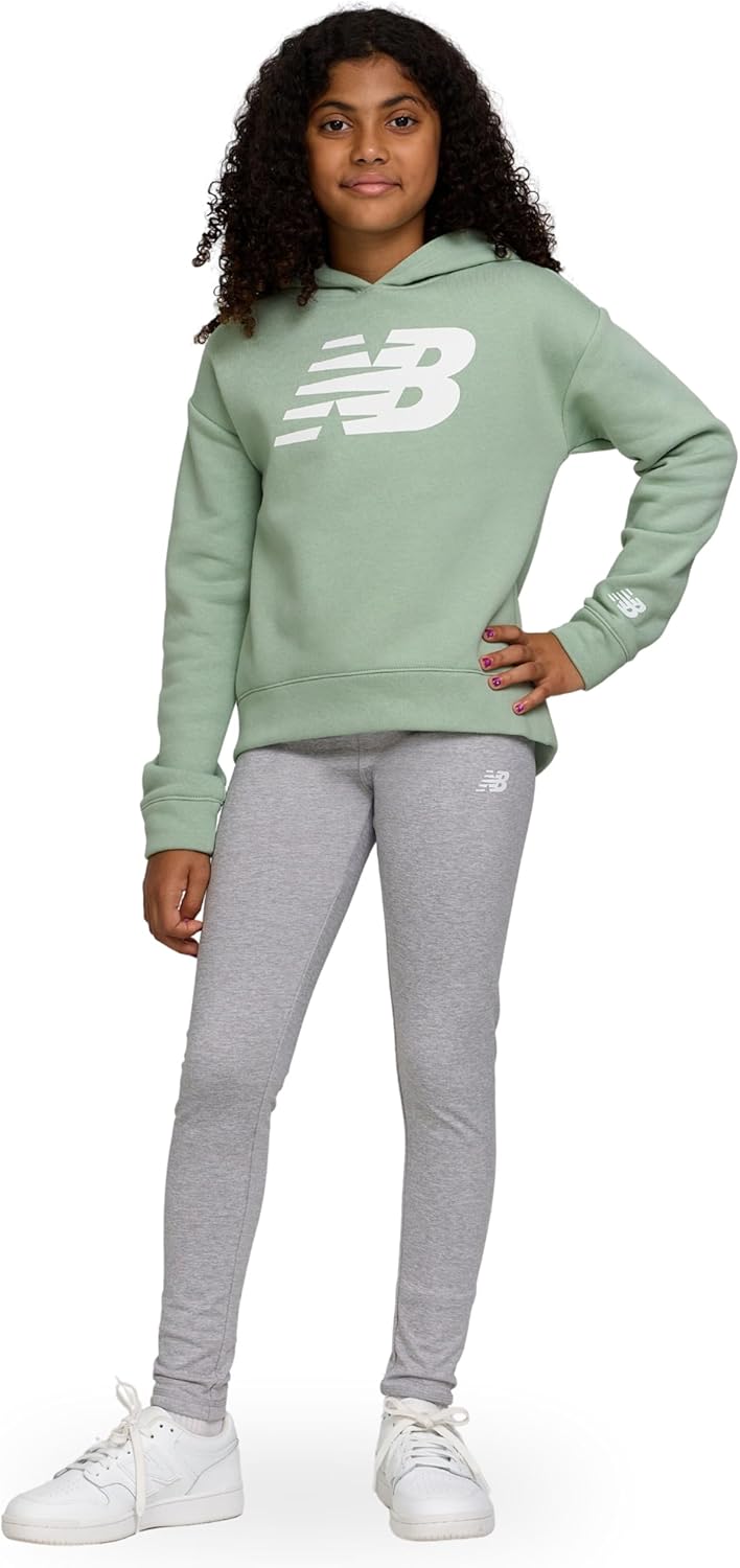 New Balance Girls Athletic Pullover Hoodie & Leggings Set