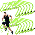 Speed Training Agility Hurdles 12 Pcs 9in - Durable PVC Practice Set