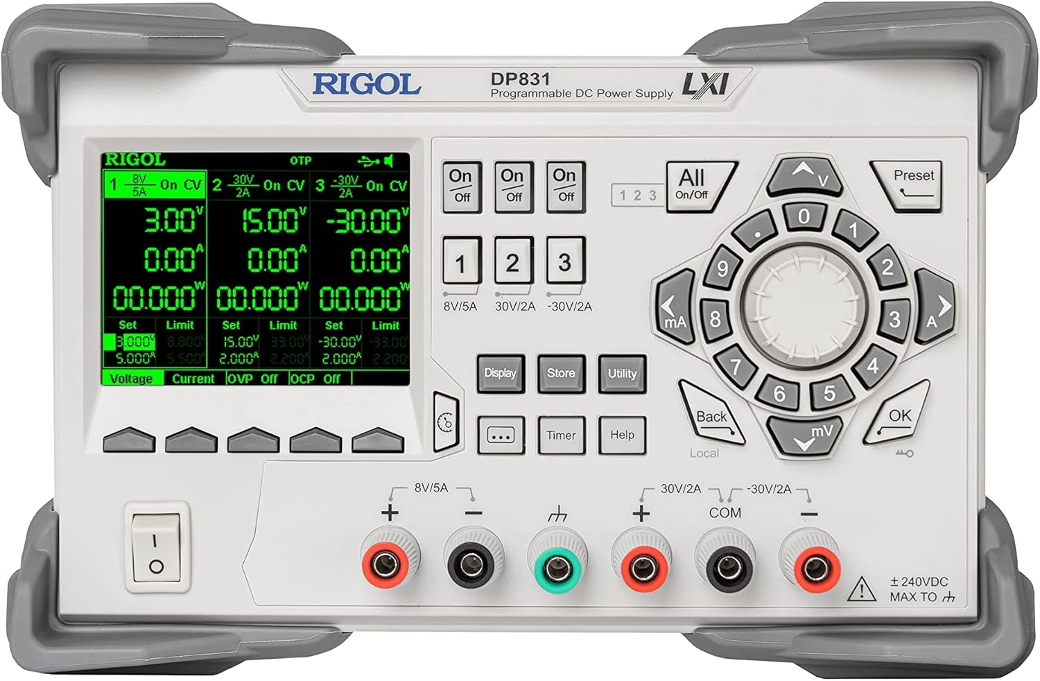Rigol DP831: 3-Channel 160W Power Supply - Precise Voltage Control