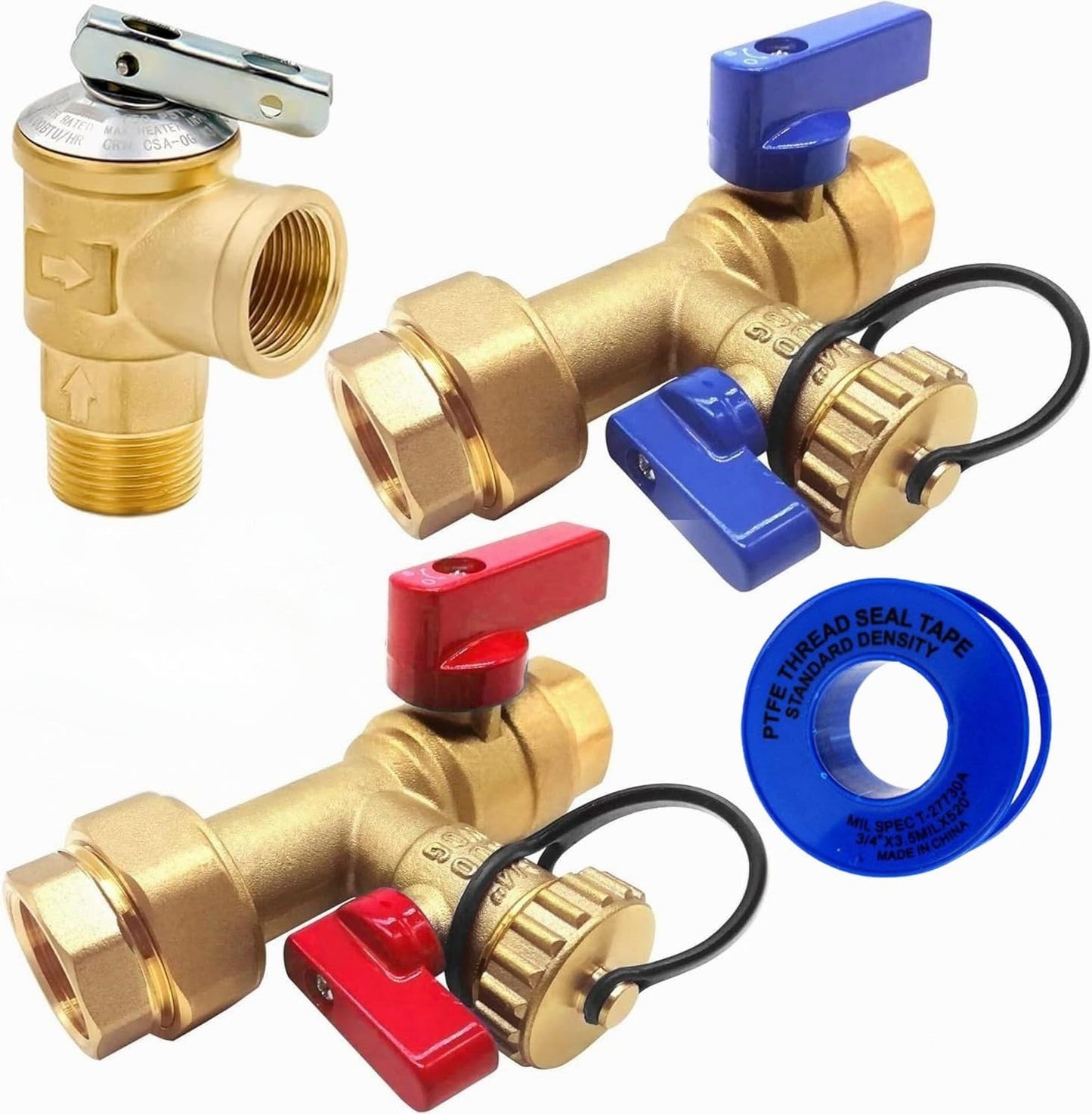 Tankless Water Heater Isolation Valve Kit for Gas & Electric Models