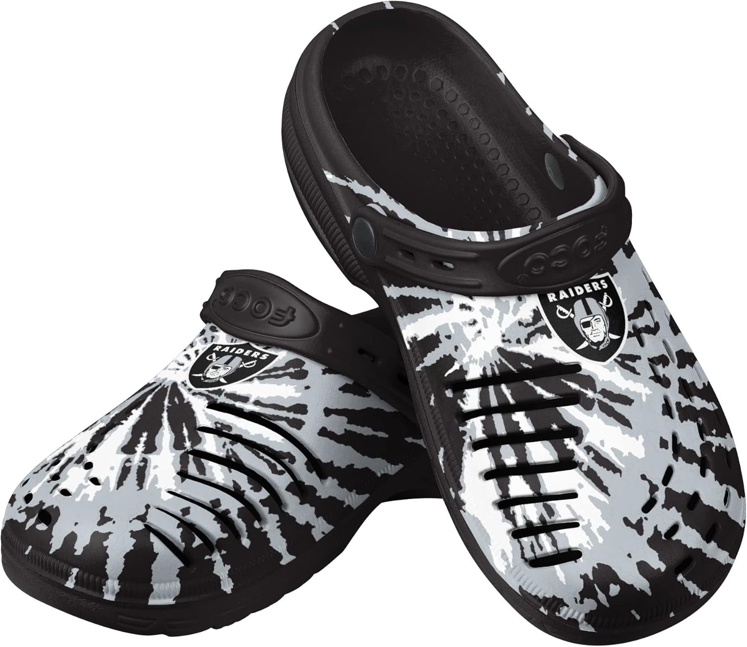 FOCO Men's NFL Team Logo Tie-dye Garden Sandals for Comfort