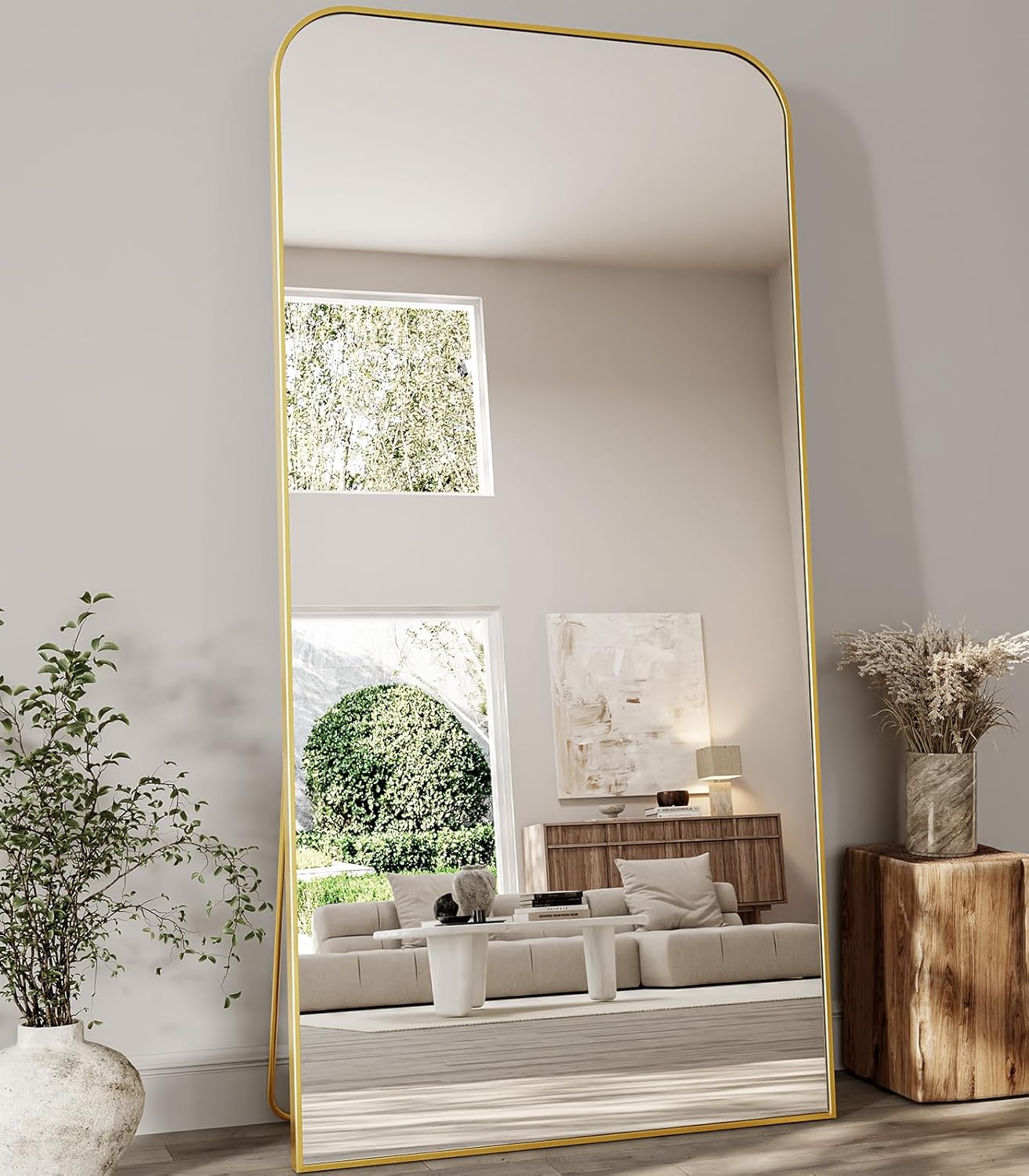 Koonmi Full Length Mirror 78x35 with Stand for Any Room
