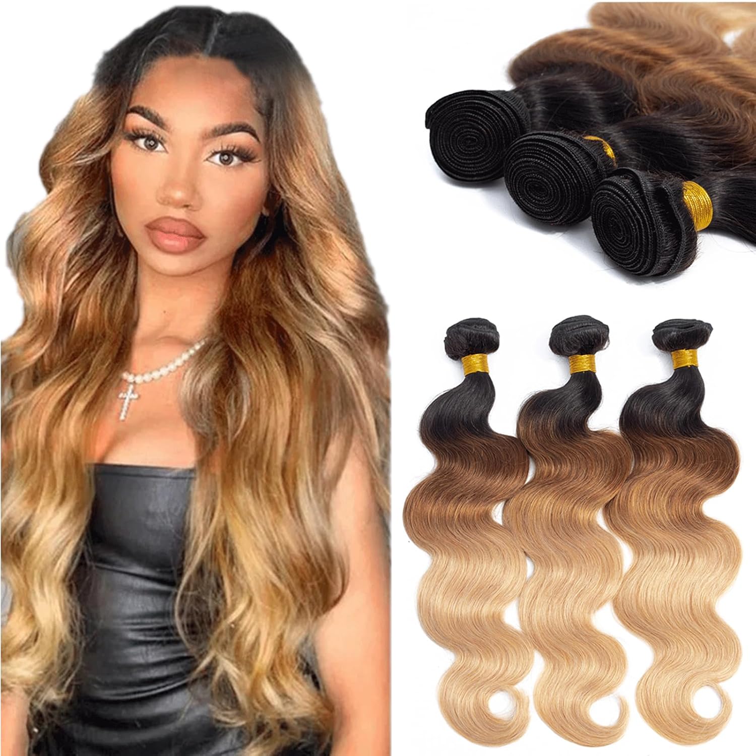 12A Grade Ombre Bundles Human Hair for Stunning Styles