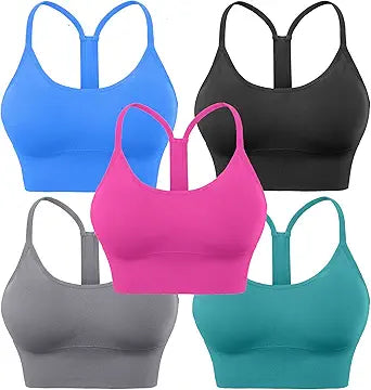 Evcute Racerback Sports Bras for Yoga and Fitness Workouts