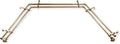Moyat Bay Window Double Curtain Rod 20-36ft & 38-72ft - Antique Brass