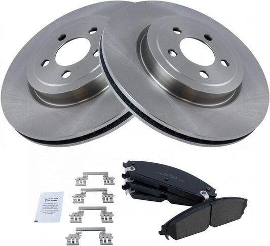 TRQ Front Brake Pad & Rotor Kit for Chrysler 300 & Dodge