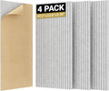 TONOR 4 Pack Large Acoustic Panels for Superior Sound Absorption