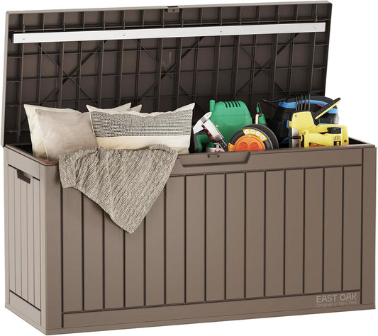 EAST OAK Outdoor Storage Box for Cushions and Tools, 60 Gallon
