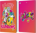 Head Case Designs Looney Tunes I Love Rainbow Patterns Leather Wallet