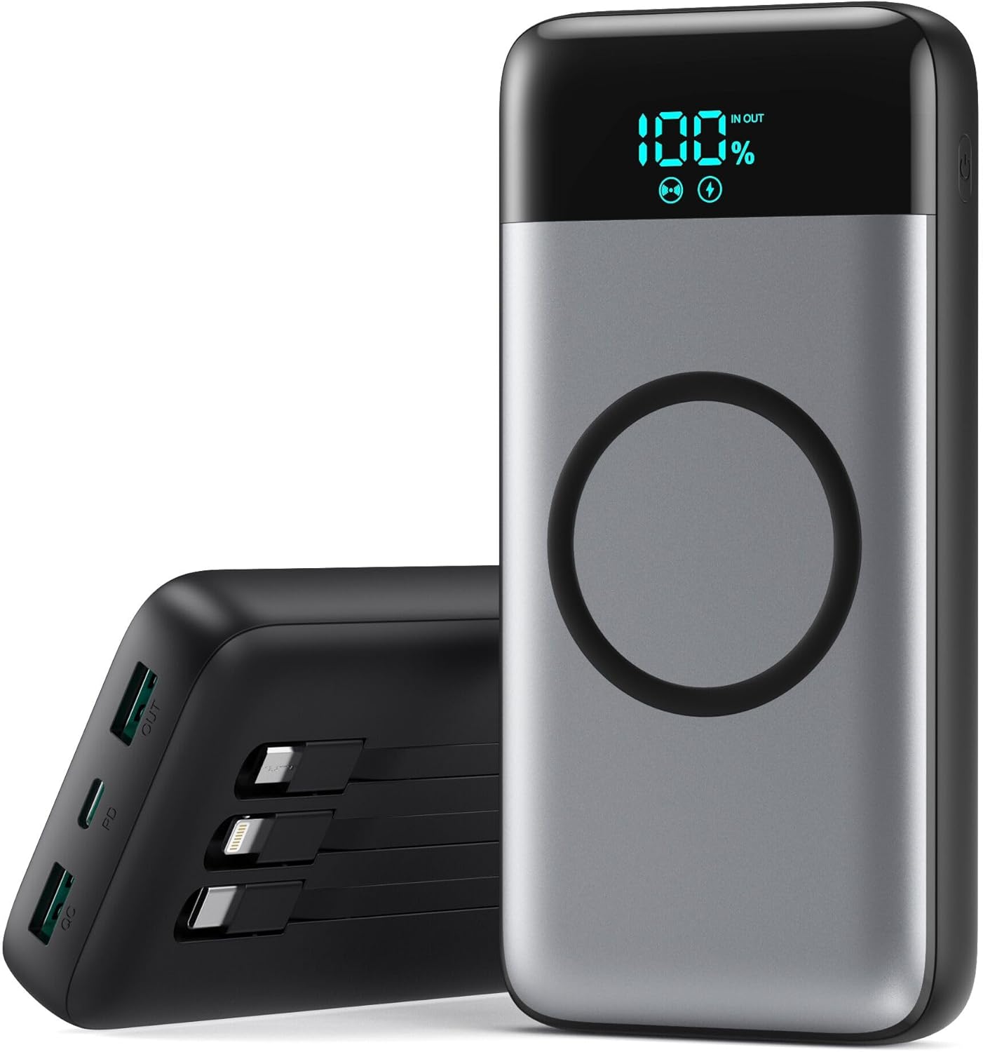 Wireless Portable Charger 40800mAh for iPhone and Android Devices