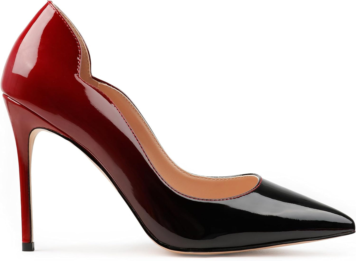 COLETER Women's 4 Inch Pumps Pointy Toe Wedding Dress Shoes