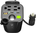 150W Power Inverter 6-in-1 DC 12V to 110V AC - Cup Holder Car Charger