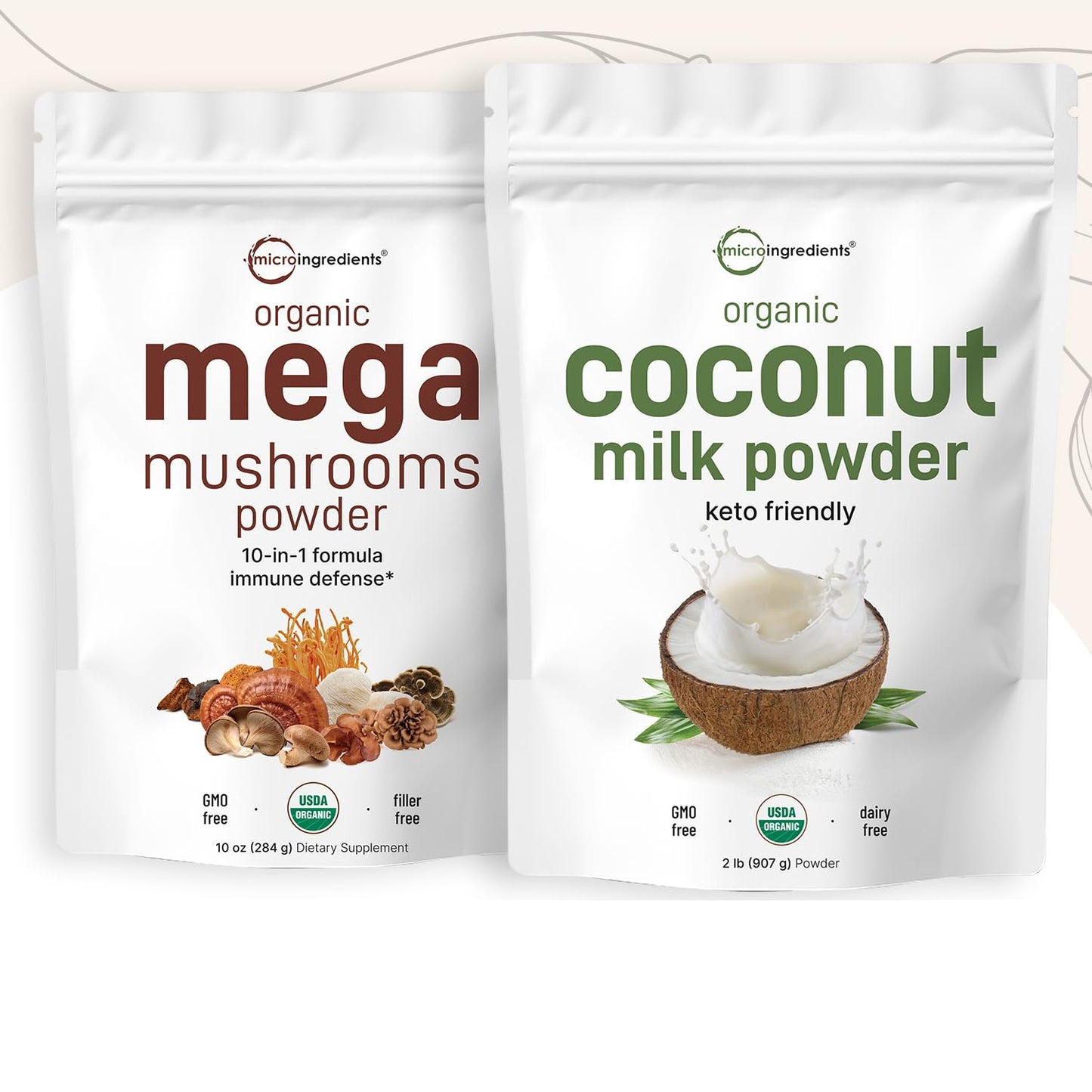 Coconut Milk Powder + Mushroom Bundle | Plant-Based Creamer