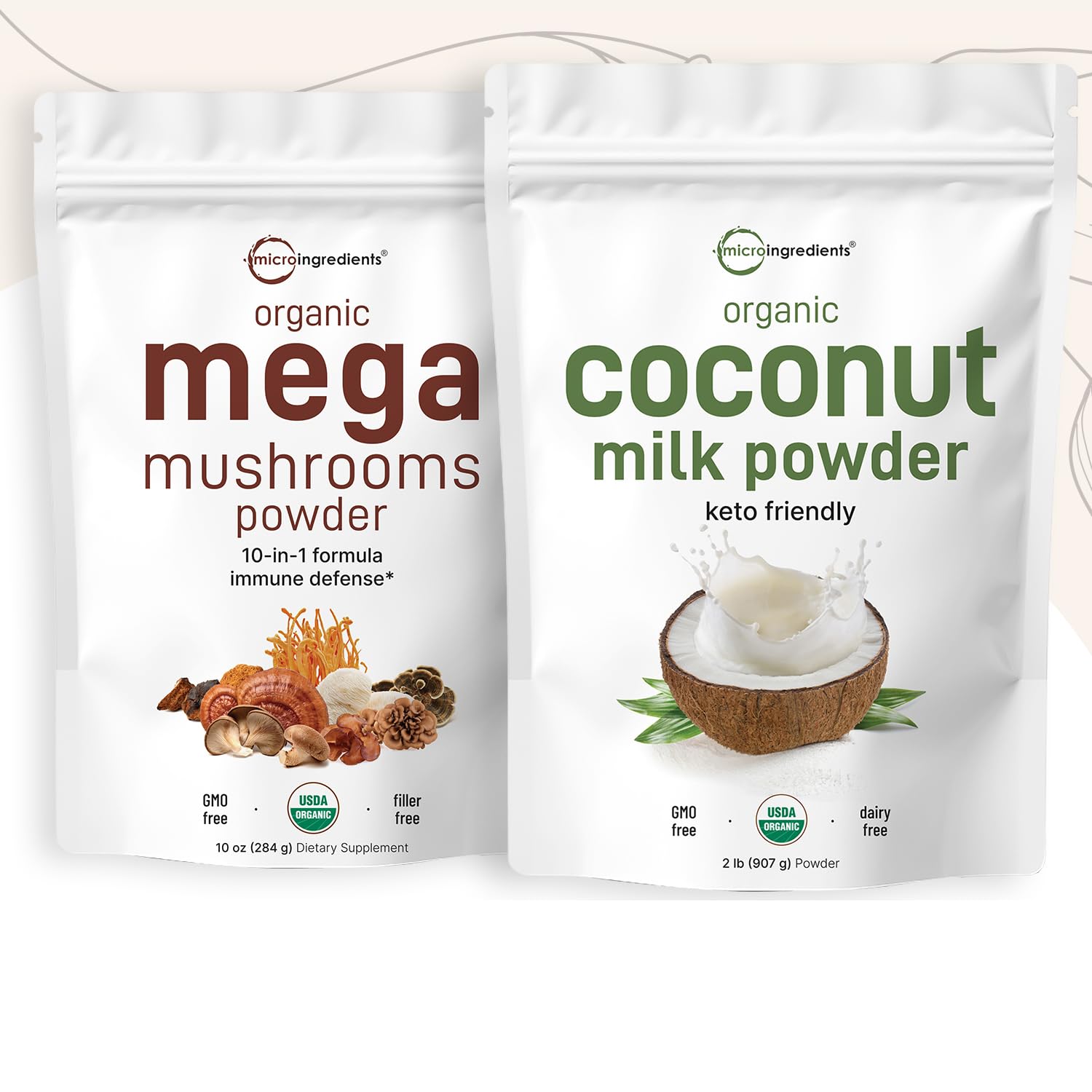 Coconut Milk Powder + Mushroom Bundle | Plant-Based Creamer