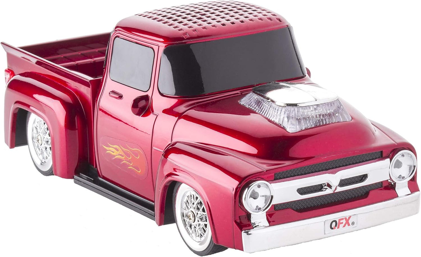QFX Bluetooth Pickup Truck Speaker - Hands-Free Calls, FM Radio, LED Lights!