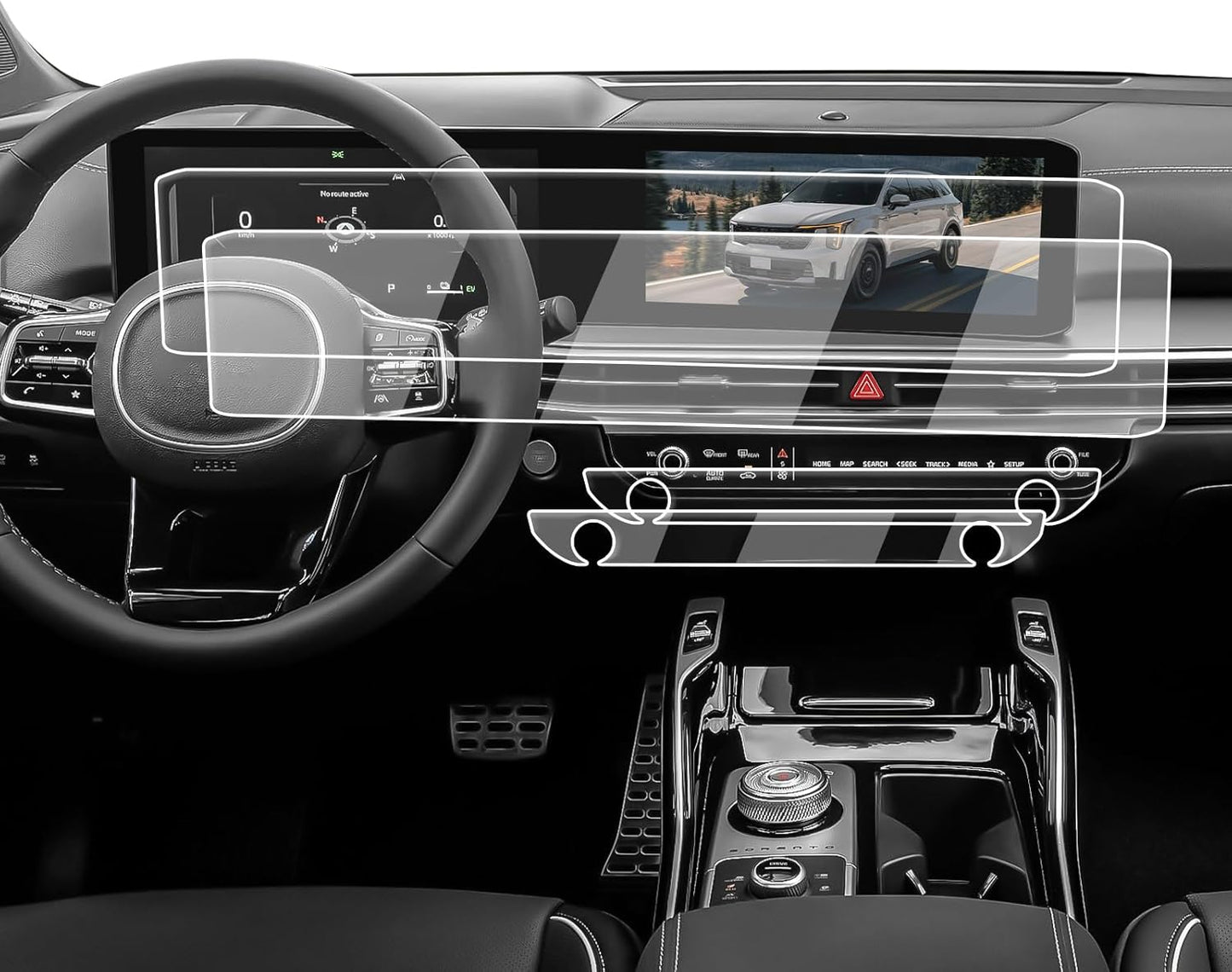 Screen Protector for 2024-2026 Kia Sorento 12.3-Inch Display