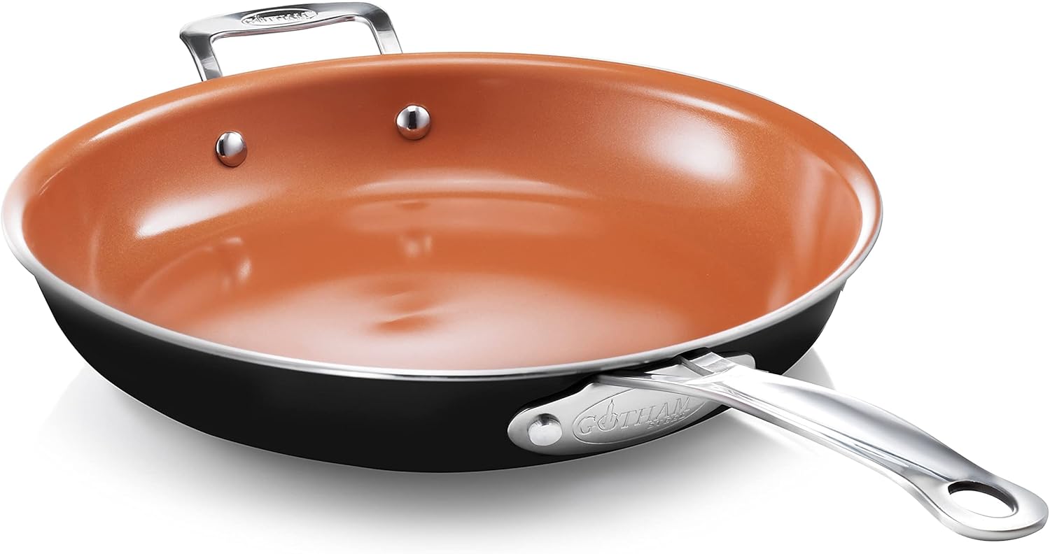 Gotham Steel Non Stick Frying Pan 12.5 in Ultra-Durable Design