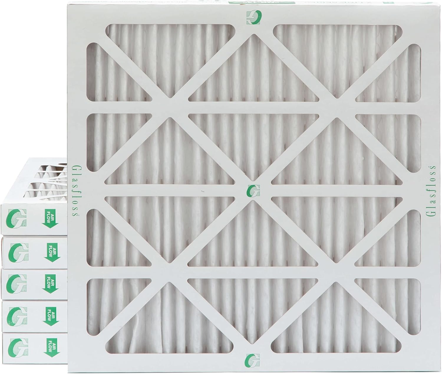 Glasfloss 12x12x2 MERV 10 Pleated Air Filters for Clean Air