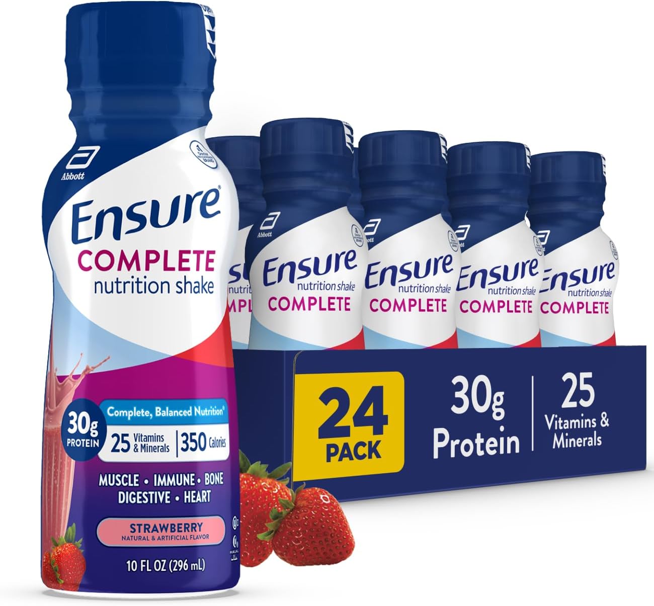 Ensure COMPLETE Strawberry Nutrition Shake for Balanced Meals