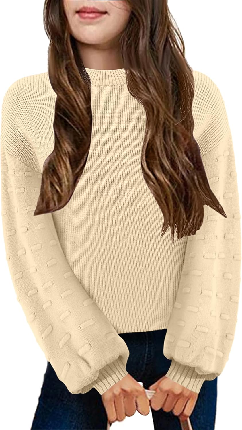 Arshiner Girls Crewneck Sweaters for Casual Autumn Style