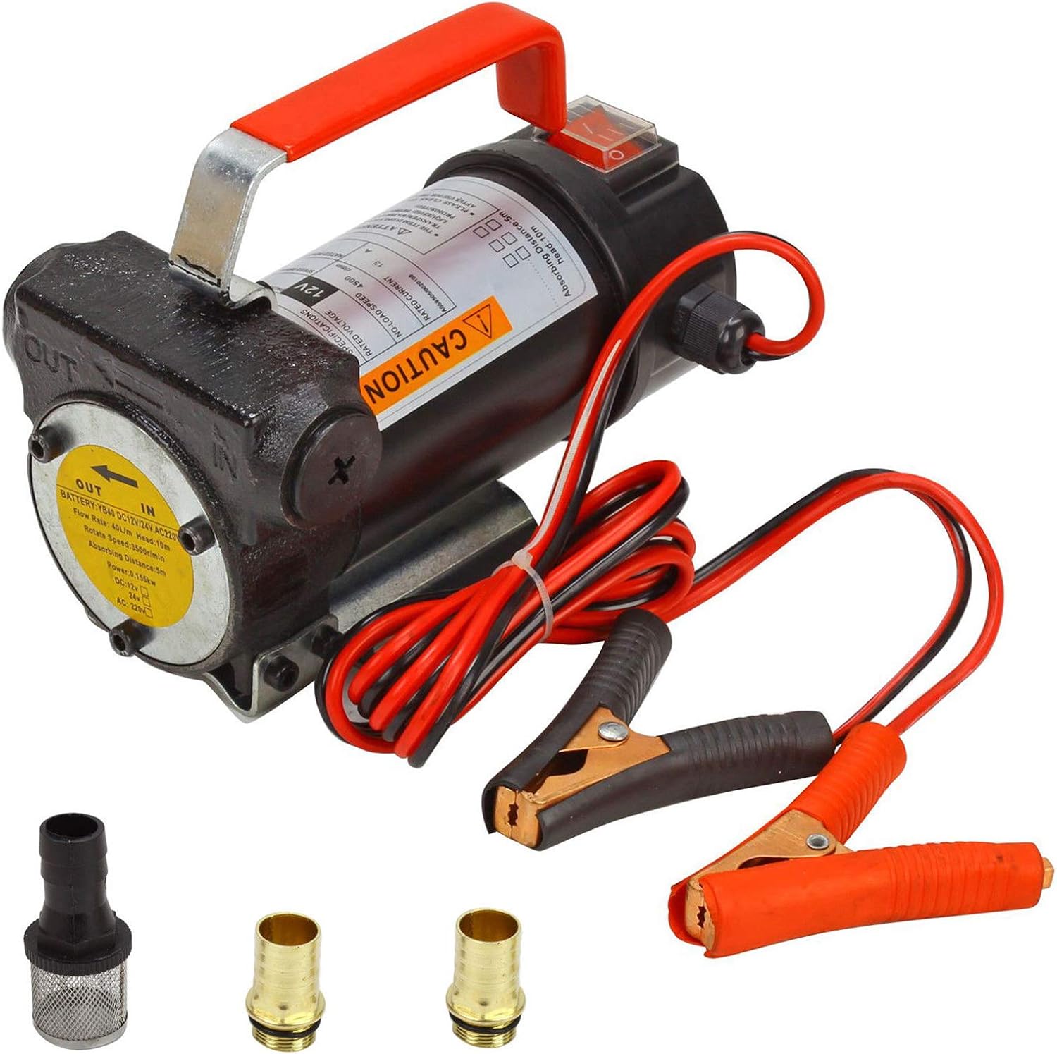 12V DC Portable Electric Fuel Transfer Pump for Diesel & Kerosene