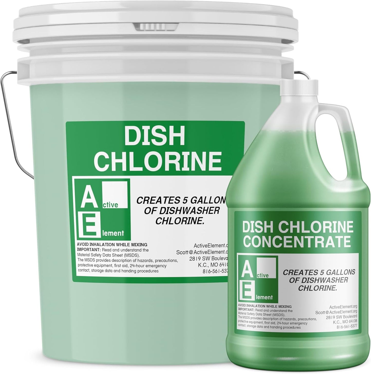 Dish Chlorine Concentrate for Food Contact Surfaces - Multi-Use