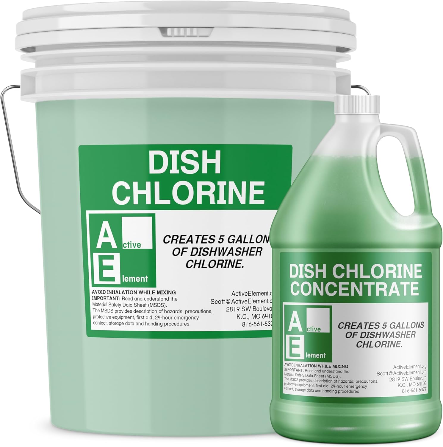 Dish Chlorine Concentrate for Food Contact Surfaces - Multi-Use