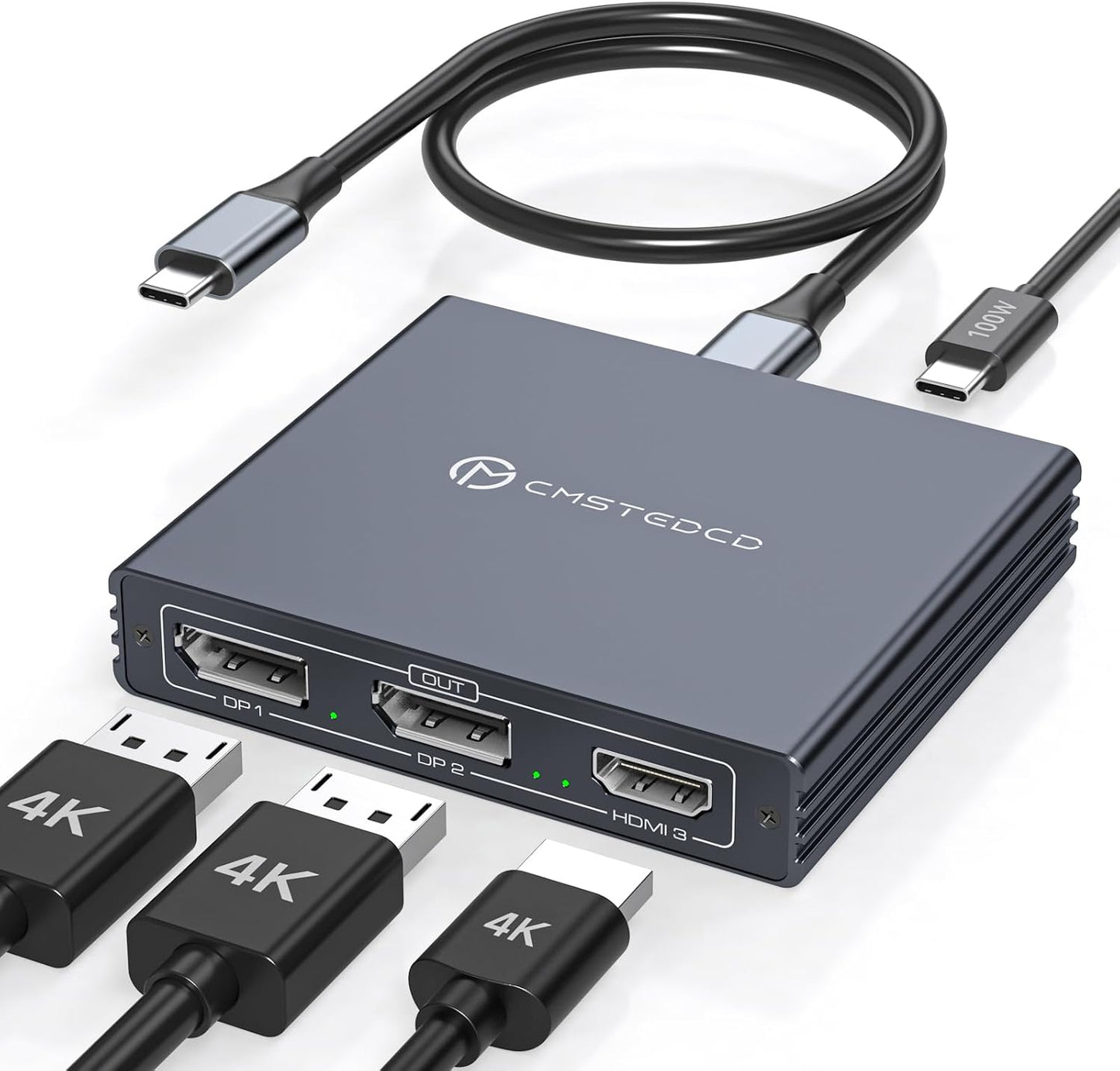 Thunderbolt to HDMI Displayport Splitter for 3 Monitors Setup