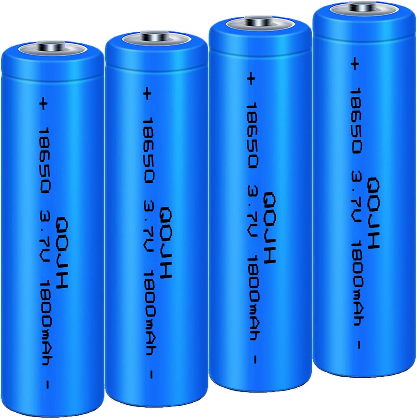 High-Capacity 18650 Rechargeable Batteries 4-Pack - Long-Lasting Power for Your Devices!