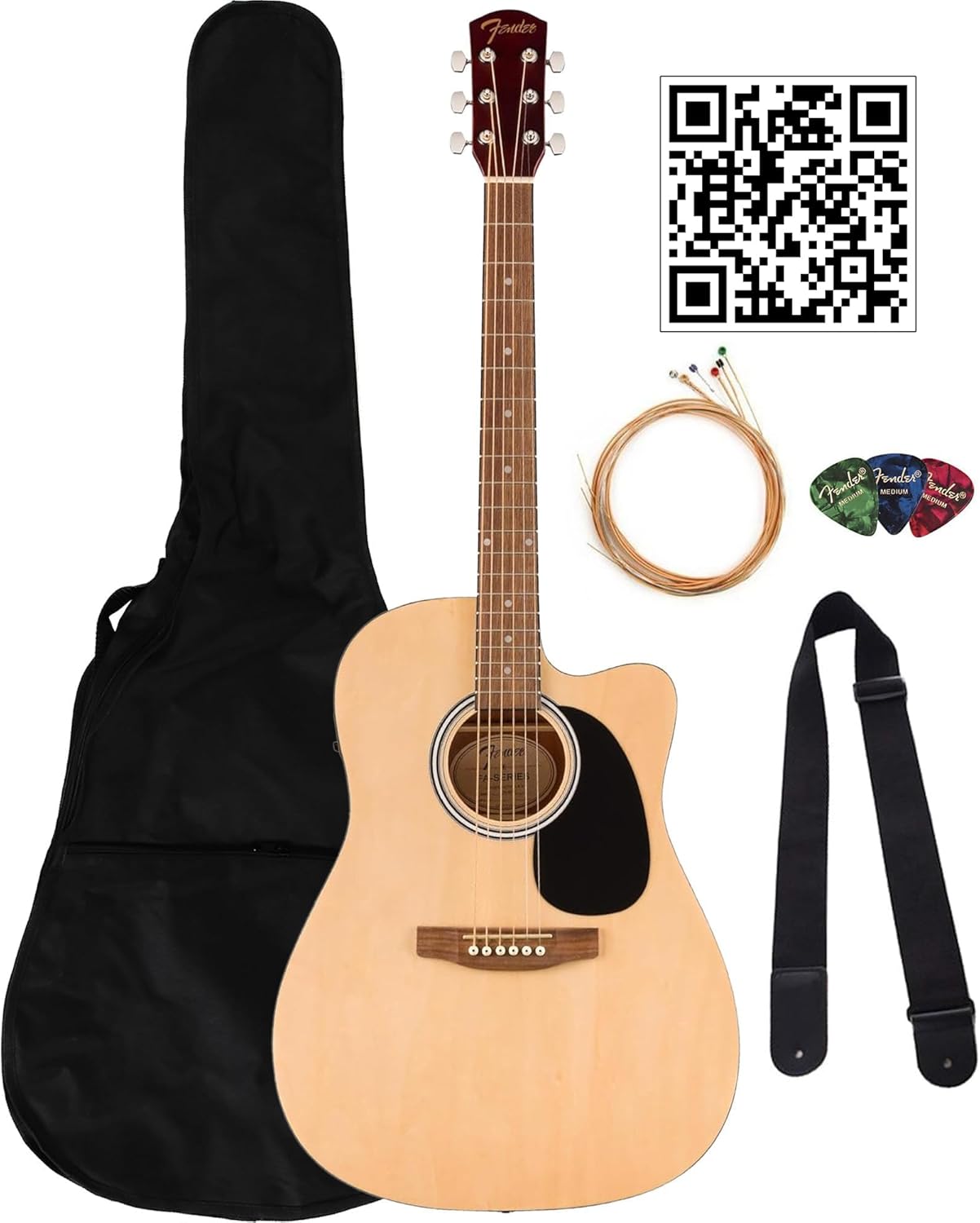 Fender Acoustic-Electric Guitar Bundle - Play Anywhere!