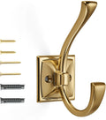 khtumeware Vintage Wall Hooks 10 Pack - Space Saving Champagne Bronze