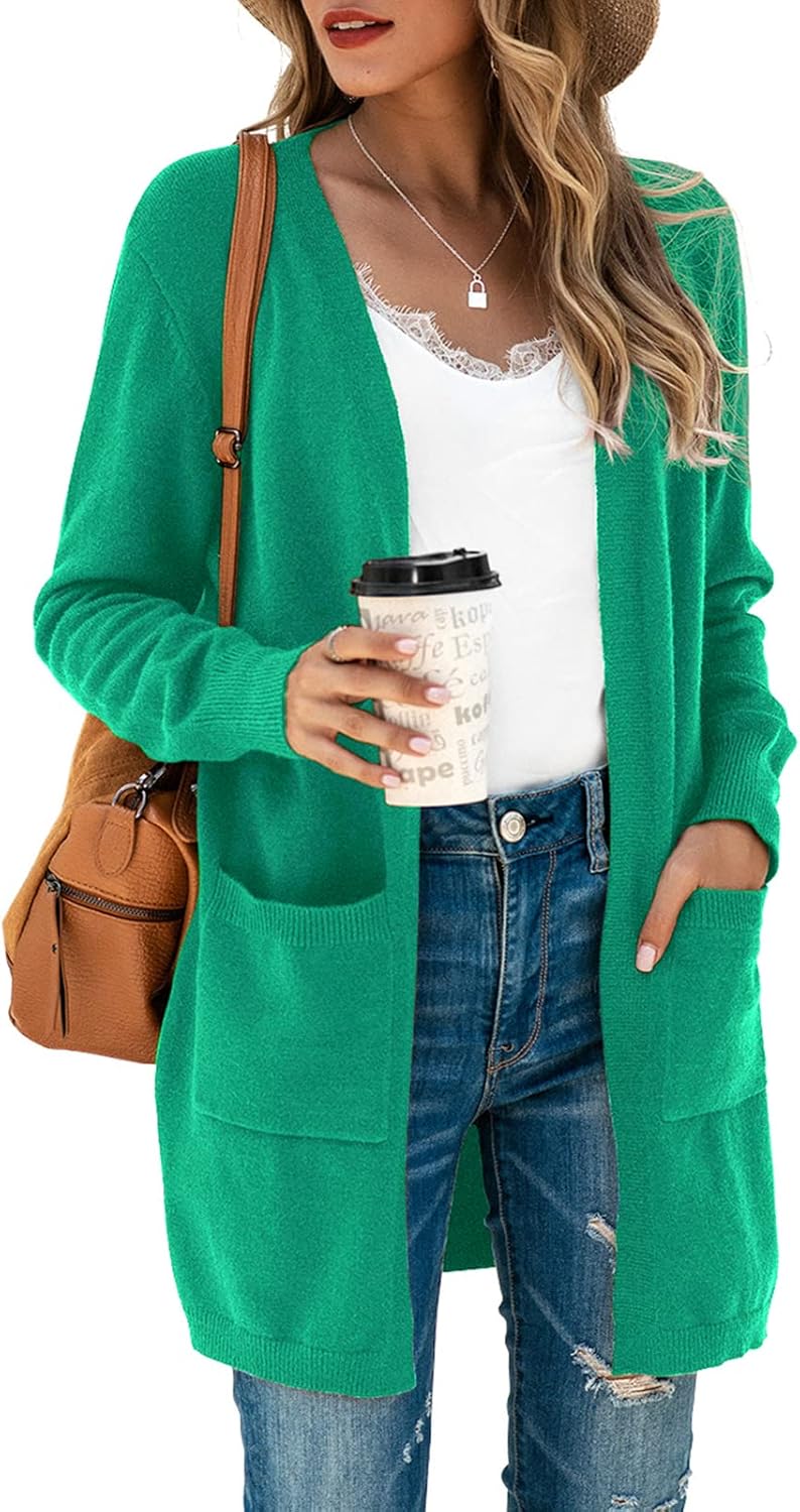 TASAMO Women's Kimono Cardigan: Stylish Oversized Knit Sweater