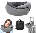 Travel Neck Pillow for Airplanes - Memory Foam Support for Travel