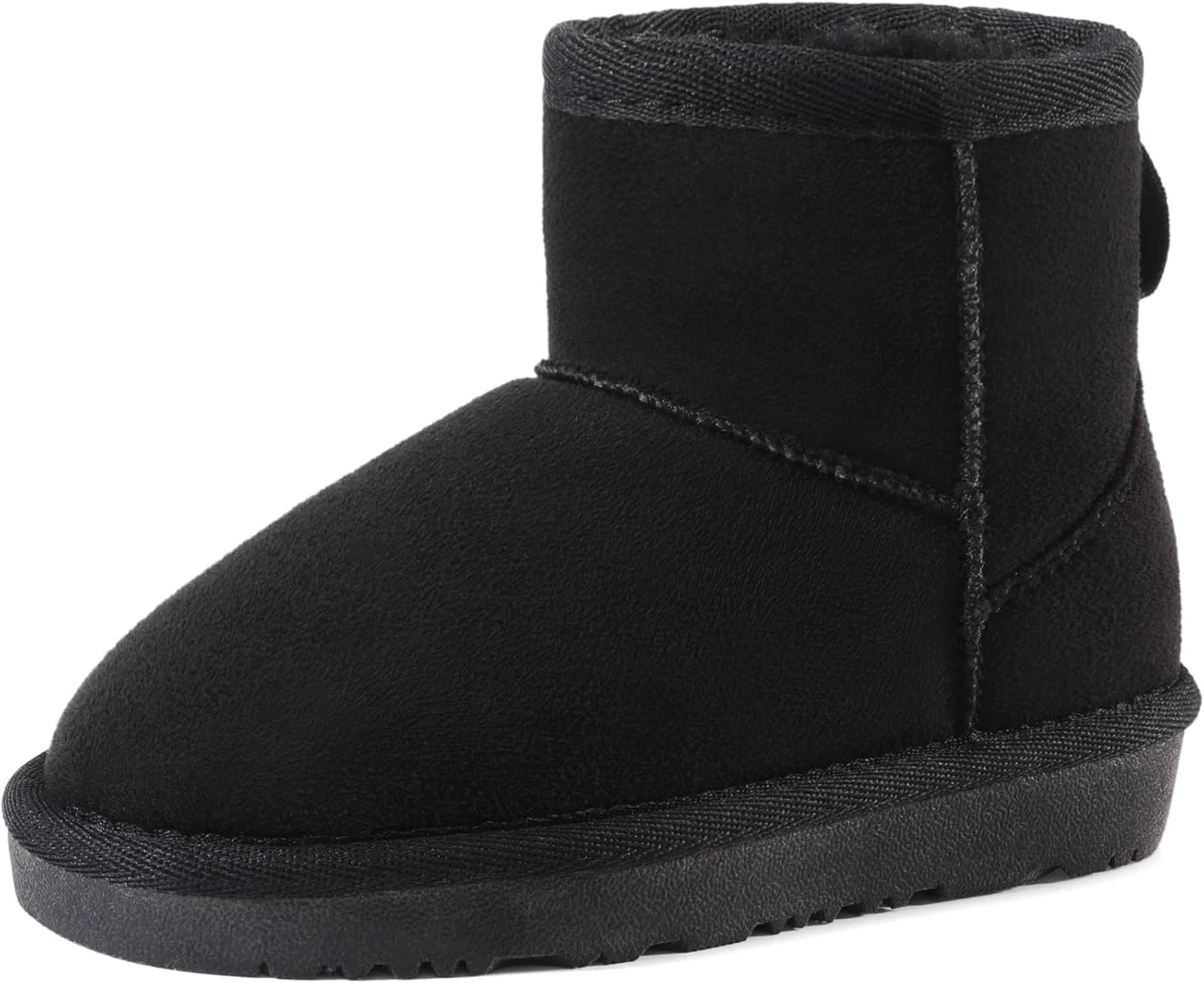 DREAM PAIRS Kids Winter Ankle Boots with Faux Fur Lining
