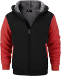 SECOOD Kids Hoodie Fleece Jacket Warm Sherpa Lined Zip Up Hooded Shoes