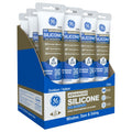 GE Advanced Silicone Caulk for Window & Door - Clear, 12 Pack