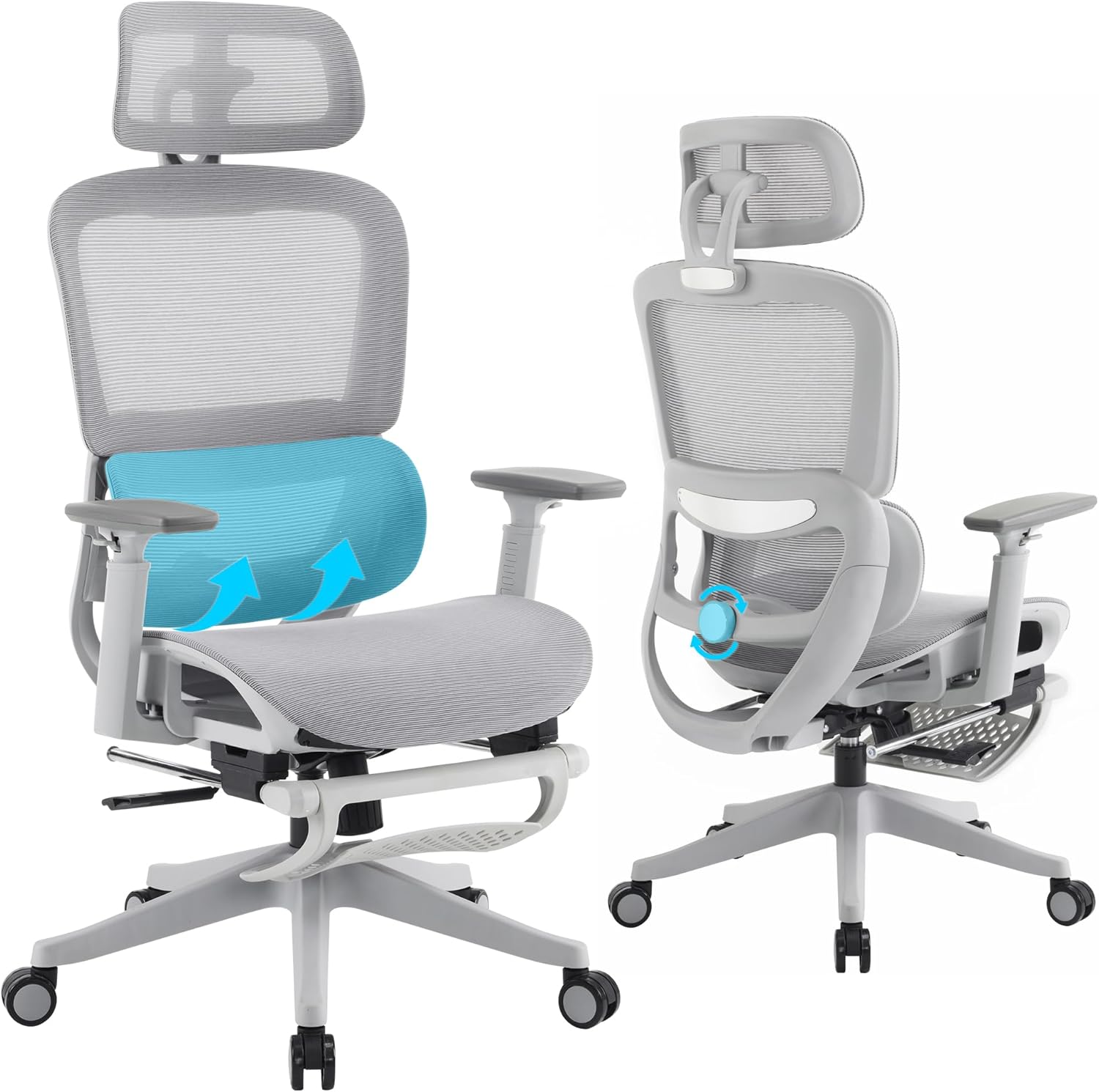 Ultimate Comfort Office Chair - 3D Armrests & Adjustable Support