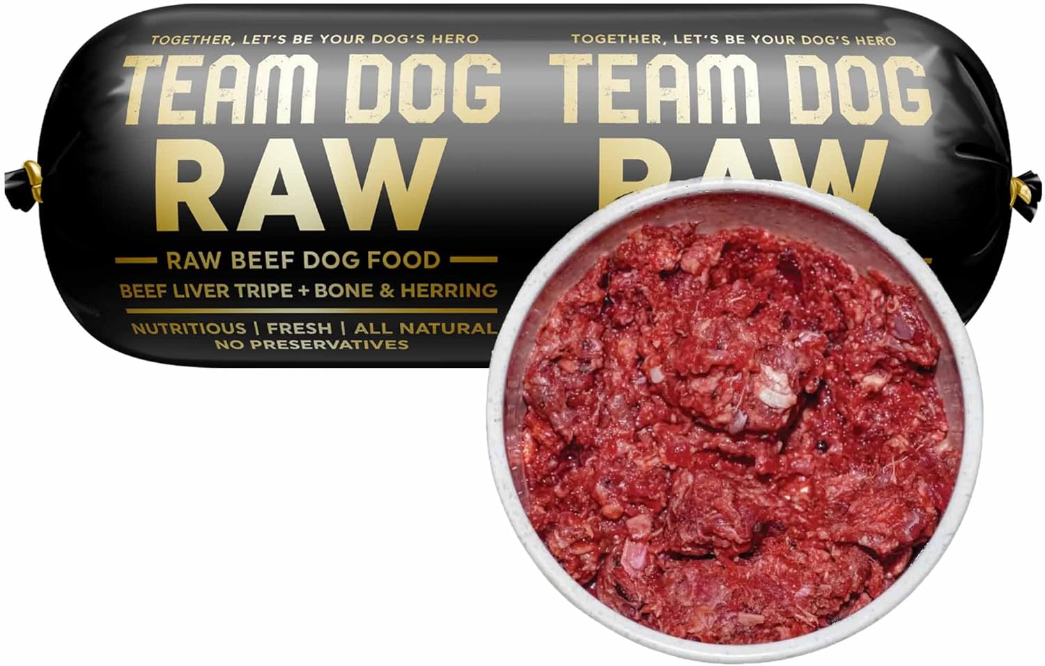 Team Dog Raw Frozen Dog Food for Optimal Health and Digestion