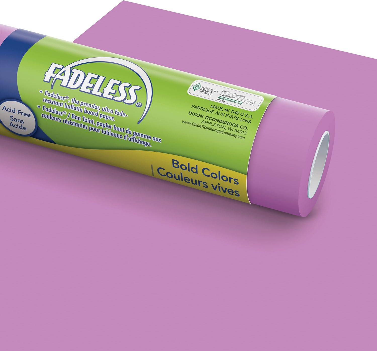 Fadeless Bulletin Board Paper for Classroom Decor, Brite Purple