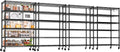 PrimeZone 4 Pack 6 Tier Wire Shelving with Wheels - Heavy Duty 36in x