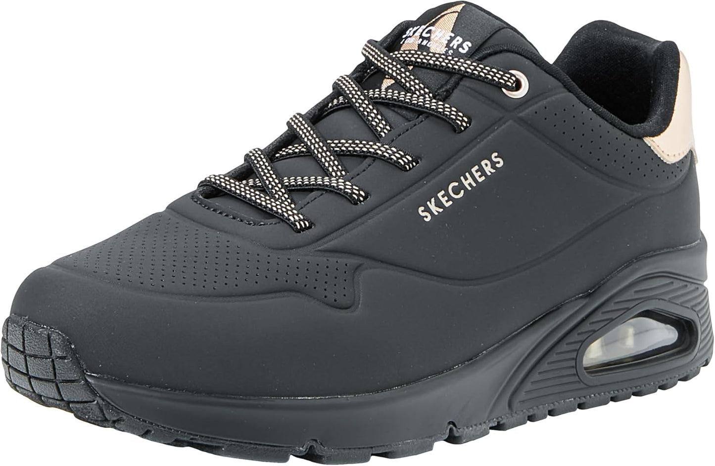 Skechers Women's Uno-Shimmer Away Wedge Slip-on Fashion Sneakers