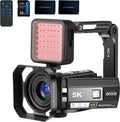 5K Night Vision Camcorder 30MP 24FPS Vlogging Camera - Portable Vlog