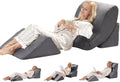 4PC Orthopedic Bed Wedge & BBL Surgery Pillow Set - Adjustable Support