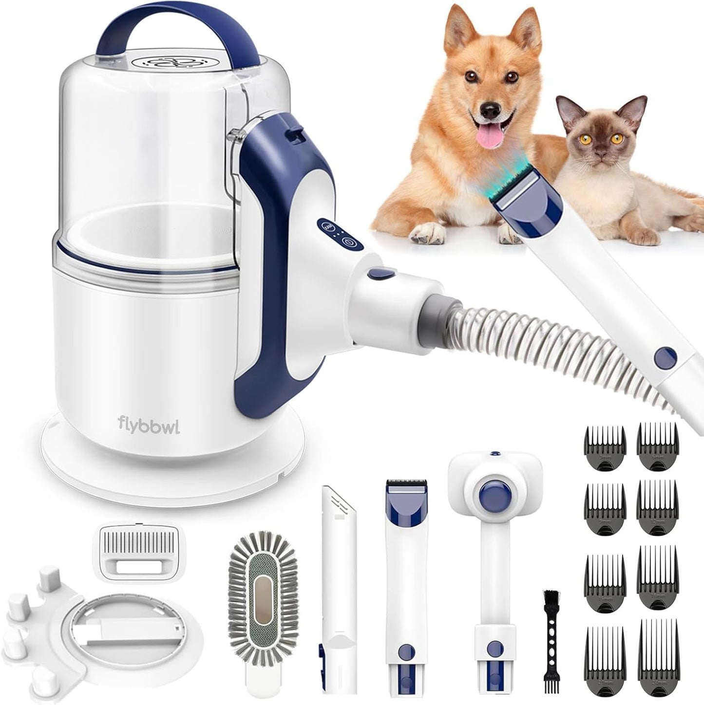 Professional Dog Vacuum: Deshedding Pet Grooming Kit