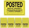 40Pcs No Trespassing Signs for Indoor and Outdoor Use