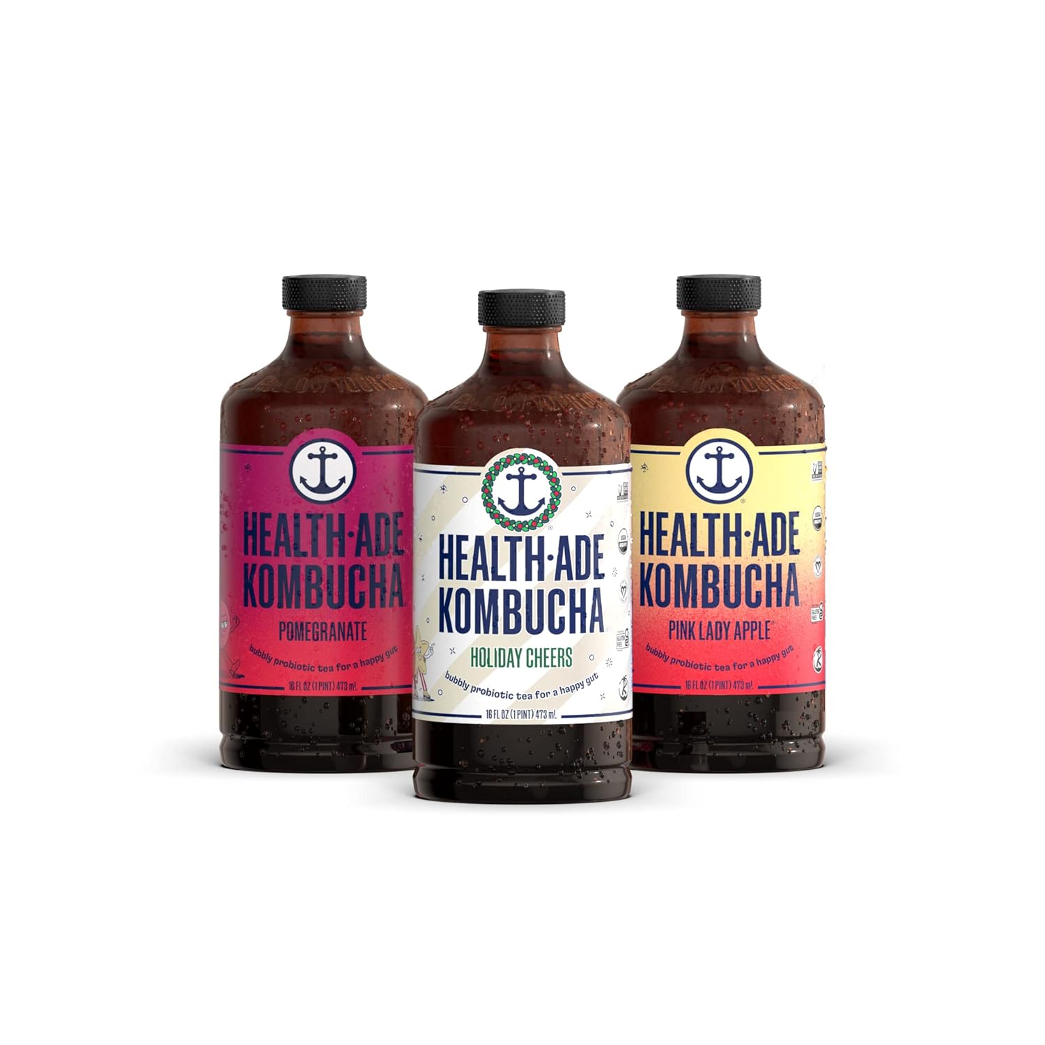 Health-Ade Kombucha Tea Organic Drink for Gut Health Support