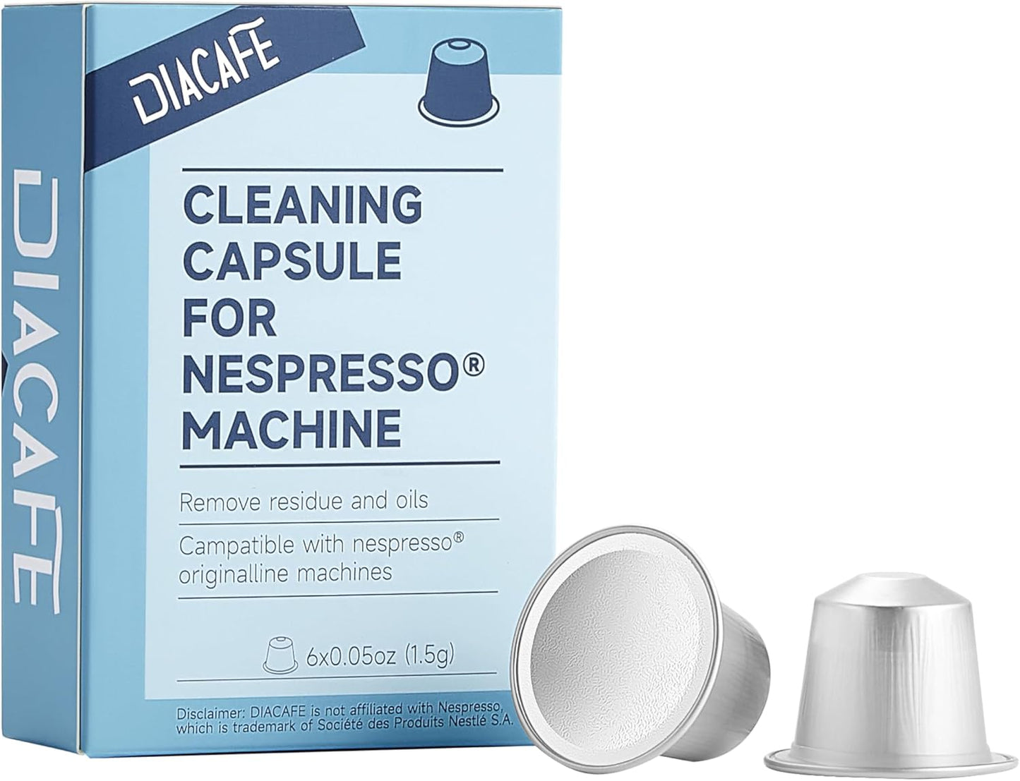 DIACAFE 6ct Cleaning Pods for Nespresso