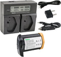 Kastar LPE4 Replacement Battery 11.1V 4400mAh - Dual Fast Charger Kit