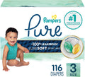 Pampers Pure Protection Baby Diapers Size 3 - Gentle, Highly Absorbent