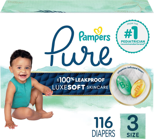 Pampers Pure Protection Baby Diapers Size 3 for Ultimate Comfort